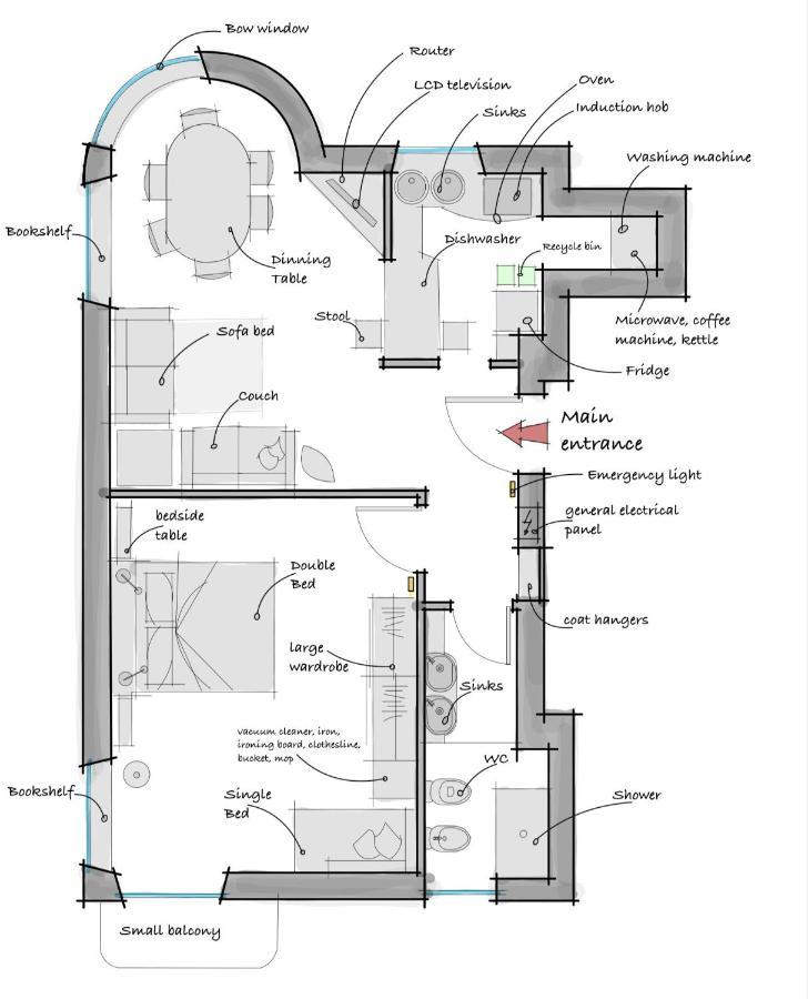 Mrdoyle Apartment Catalani Milan Bagian luar foto